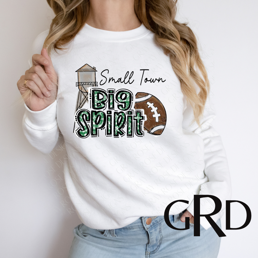 Retro School Spirit Shirt ~ Customized Extra Large / Heather Dust