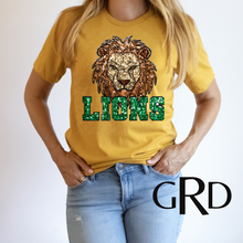 Load image into Gallery viewer, Lions Faux Sequin