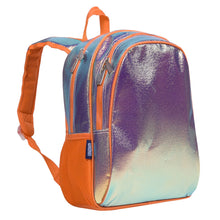 Load image into Gallery viewer, Orange Shimmer 15 Inch Backpack
