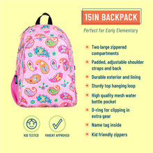 Load image into Gallery viewer, Paisley 15 Inch Backpack
