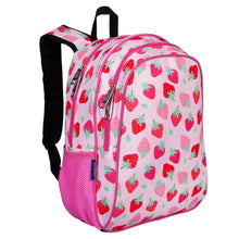Load image into Gallery viewer, Strawberry Patch 15 Inch Backpack
