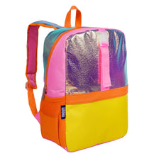 Load image into Gallery viewer, Orange Shimmer Pack-it-all Backpack
