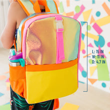 Load image into Gallery viewer, Orange Shimmer Pack-it-all Backpack
