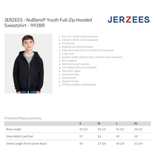 Load image into Gallery viewer, Youth Spirit Full Zip Hooded Sweatshirt
