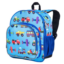 Load image into Gallery viewer, Trains, Planes &amp; Trucks 12 Inch Backpack
