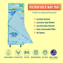 Load image into Gallery viewer, Dinosaur Land Microfiber Nap Mat
