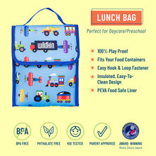 Load image into Gallery viewer, Trains, Planes &amp; Trucks Lunch Bag
