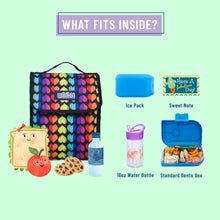 Load image into Gallery viewer, Rainbow Hearts Lunch Bag
