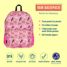 Load image into Gallery viewer, Horses in Pink 16 Inch Backpack
