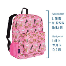 Load image into Gallery viewer, Horses in Pink 16 Inch Backpack
