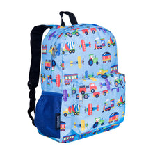 Load image into Gallery viewer, Trains, Planes &amp; Trucks 16 Inch Backpack
