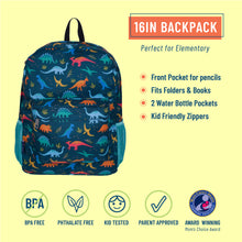 Load image into Gallery viewer, Jurassic Dinosaurs 16 inch Backpack

