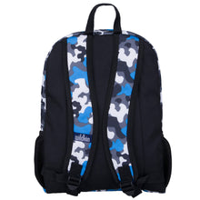 Load image into Gallery viewer, Blue Camo 16 Inch Backpack
