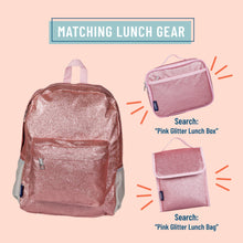 Load image into Gallery viewer, Pink Glitter 16 inch Backpack
