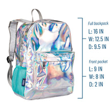 Load image into Gallery viewer, Holographic 16 inch Backpack
