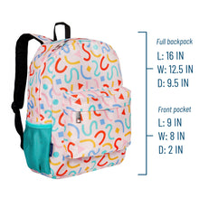 Load image into Gallery viewer, Confetti Peach 16 Inch Backpack
