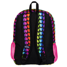 Load image into Gallery viewer, Rainbow Hearts 16 Inch Backpack
