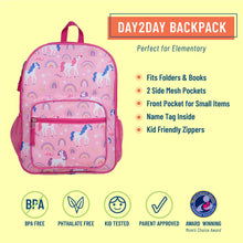 Load image into Gallery viewer, Rainbow Unicorns Day2Day Backpack
