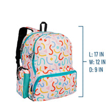 Load image into Gallery viewer, Confetti Peach 17 Inch Backpack
