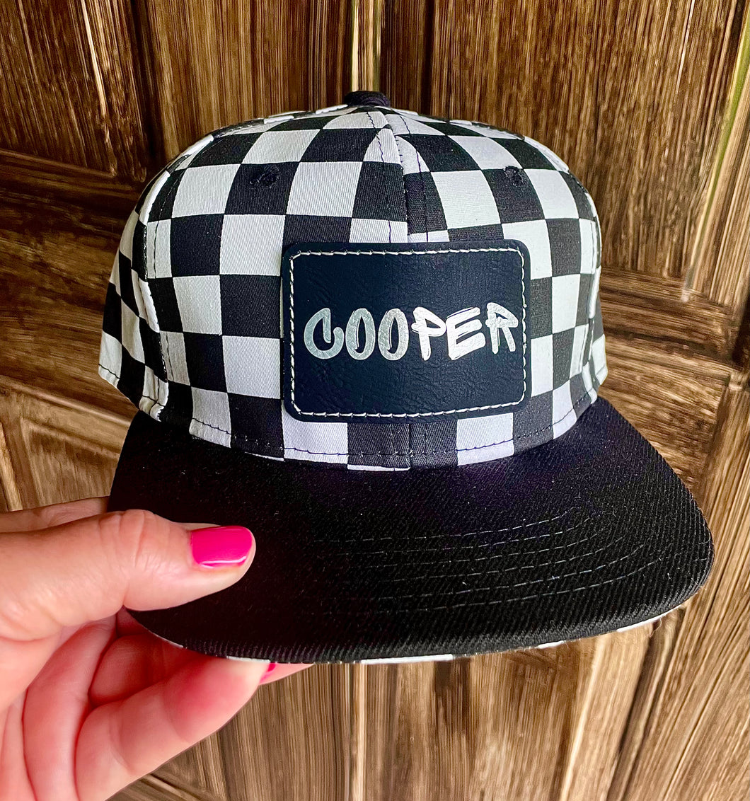 Checkered Youth Hat