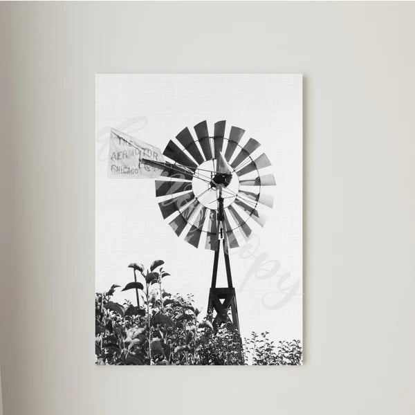 Windmill Printed Canvas