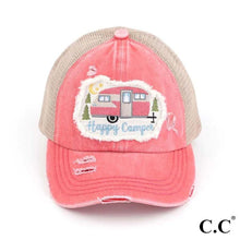 Load image into Gallery viewer, Happy Camper C.C. Beanie Brand Ponytail Hat
